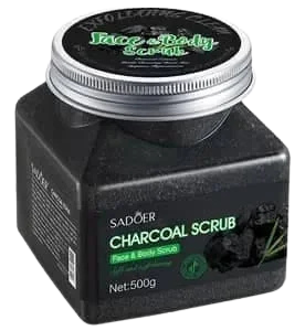 Bamboo Charcoal Exfoliate Body and Face Scrub 500ml